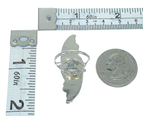 Sterling Silver Turquoise Southwestern Ring Size 5-3/4 AX90428