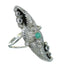 Turquoise Sterling Silver Southwest Jewelry Ring Size 4-3/4 AX90457