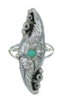 Turquoise Sterling Silver Southwest Jewelry Ring Size 4-3/4 AX90457