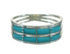 Authentic Sterling Silver Turquoise Inlay Ring