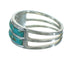 Authentic Sterling Silver Turquoise Inlay Ring Size 5-3/4 FX91644