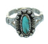 Silver Turquoise Southwestern Ring Size 7-1/4 QX86051
