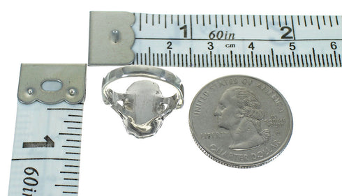 Silver Turquoise Southwest Ring Size 7 QX86050