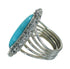 Turquoise Silver Southwest Jewelry Ring Size 5-1/4 QX86076