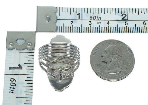 Turquoise Silver Southwest Jewelry Ring Size 5-1/4 QX86076