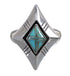 Sterling Silver Turquoise Southwest Jewelry Ring Size 4-3/4 RX86084