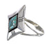 Turquoise Genuine Sterling Silver Ring Size 7-3/4 RX86094