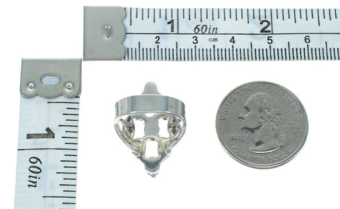 Southwestern Magenta Turquoise And Silver Ring Size 6-1/4 YX89792