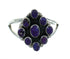 Sterling Silver And Magenta Turquoise Southwestern Ring Size 6-1/2 YX89857