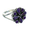 Magenta Turquoise And Silver Southwestern Ring Size 7 YX89883