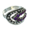 Magenta Turquoise Southwestern Sterling Silver Ring Size 8 YX89903