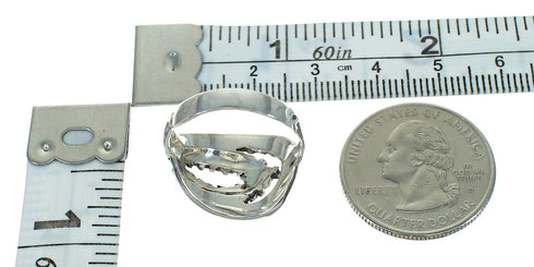 Sterling Silver Southwest Magenta Turquoise Ring Size 7-1/4 YX89913