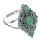 Southwest Turquoise Sterling Silver Ring Size 5-1/4 YX86601