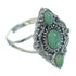 Southwest Turquoise Sterling Silver Ring Size 5-1/4 YX86601