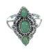 Southwest Turquoise Silver Ring Size 4-1/2 YX86595