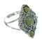 Southwestern Turquoise Authentic Sterling Silver Ring Size 4-1/2 YX86609