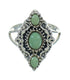 Southwest Silver Turquoise Ring Size 6-1/4 YX86689