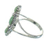 Southwest Silver Turquoise Ring Size 6-1/4 YX86689