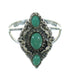 Southwest Genuine Sterling Silver Turquoise Ring Size 5 YX86709