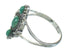 Southwest Genuine Sterling Silver Turquoise Ring Size 5 YX86709