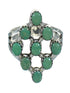 Southwest Silver And Turquoise Ring Size 5-1/4 YX86743