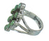 Silver Turquoise Southwestern Ring Size 6-3/4 YX86848