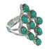 Sterling Silver And Turquoise Southwest Ring Size 4-3/4 YX86887