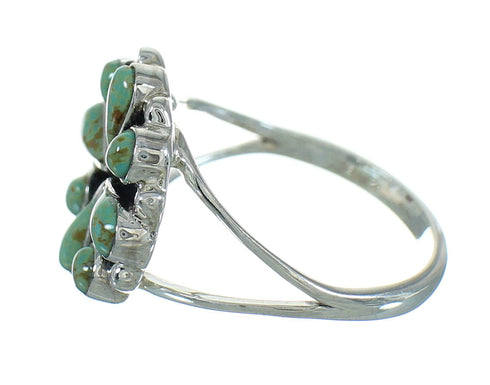 Sterling Silver Turquoise Ring Size 6-3/4 YX86945