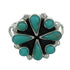 Turquoise And Authentic Sterling Silver Ring Size 7-3/4 YX86974