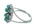 Turquoise And Authentic Sterling Silver Ring Size 7-3/4 YX86974