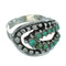 Sterling Silver Jewelry Turquoise Ring Size 4-3/4 YX87204
