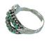 Southwest Turquoise Sterling Silver Jewelry Ring Size 8 YX87212