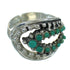 Southwest Turquoise And Silver Jewelry Ring Size 6-3/4 YX87222