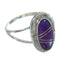 Southwest Authentic Sterling Silver Magenta Turquoise Ring Size 6-3/4 YX89478