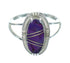 Southwestern Silver Magenta Turquoise Ring Size 4-3/4 YX89473