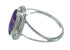 Southwestern Silver Magenta Turquoise Ring Size 4-3/4 YX89473