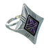 Southwest Magenta Turquoise Sterling Silver Ring Size 6 FX90131