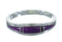 Sterling Silver Southwest Magenta Turquoise Inlay Ring Size 8-3/4 AX89167