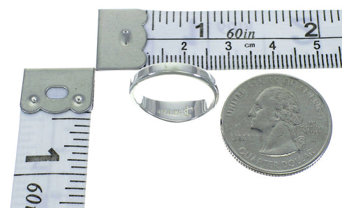 Sterling Silver Southwestern Magenta Turquoise Inlay Ring Size 5-3/4 AX89168