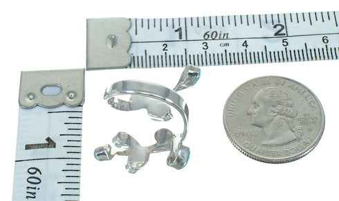 Turquoise Silver Southwest Jewelry Ring Size 7-3/4 AX89208