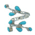 Silver Turquoise Southwest Ring Size 5-1/2 AX89231