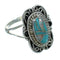 Authentic Sterling Silver Turquoise Opal Jewelry Ring Size 6-1/2 RX88467
