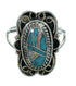 Southwestern Turquoise Opal Sterling Silver Jewelry Ring Size 4-1/2 RX88471