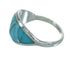 Authentic Sterling Silver Turquoise Inlay Jewelry Ring Size 6-1/4 FX90721