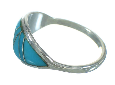 Sterling Silver Turquoise Southwest Jewelry Ring Size 6-1/2 FX90783