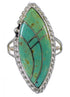 Sterling Silver Turquoise Jewelry Southwestern Ring Size 5-1/2 AX88316