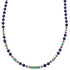 Genuine Sterling Silver Multicolor Navajo Bead Necklace RX85901