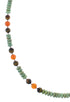 Native American Multicolor And Sterling Silver Bead Necklace RX85910