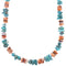 Multicolor Native American Genuine Sterling Silver Bead Necklace AX88928
