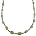 Kingman Turquoise And Tiger Eye Silver Navajo Bead Necklace AX88941